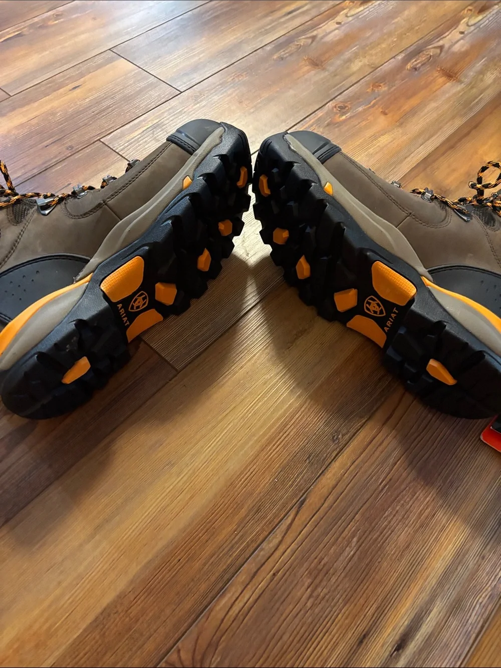 Ariat Men's Brown and Orange Work Boots NWT